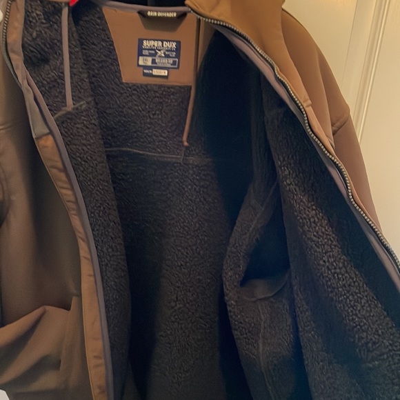 Men’s Carhartt Super Dux Active Jacket, 3XLT, Coffee Color - Picture 5 of 5